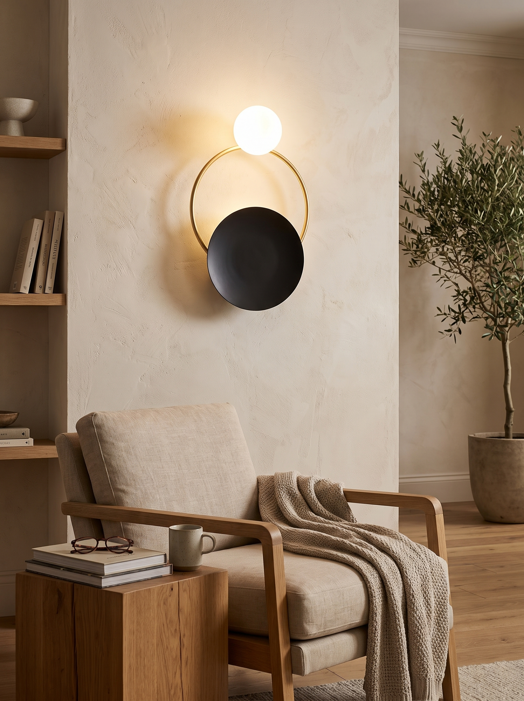 Designer Glass Wall Lamp lifestyle image 1