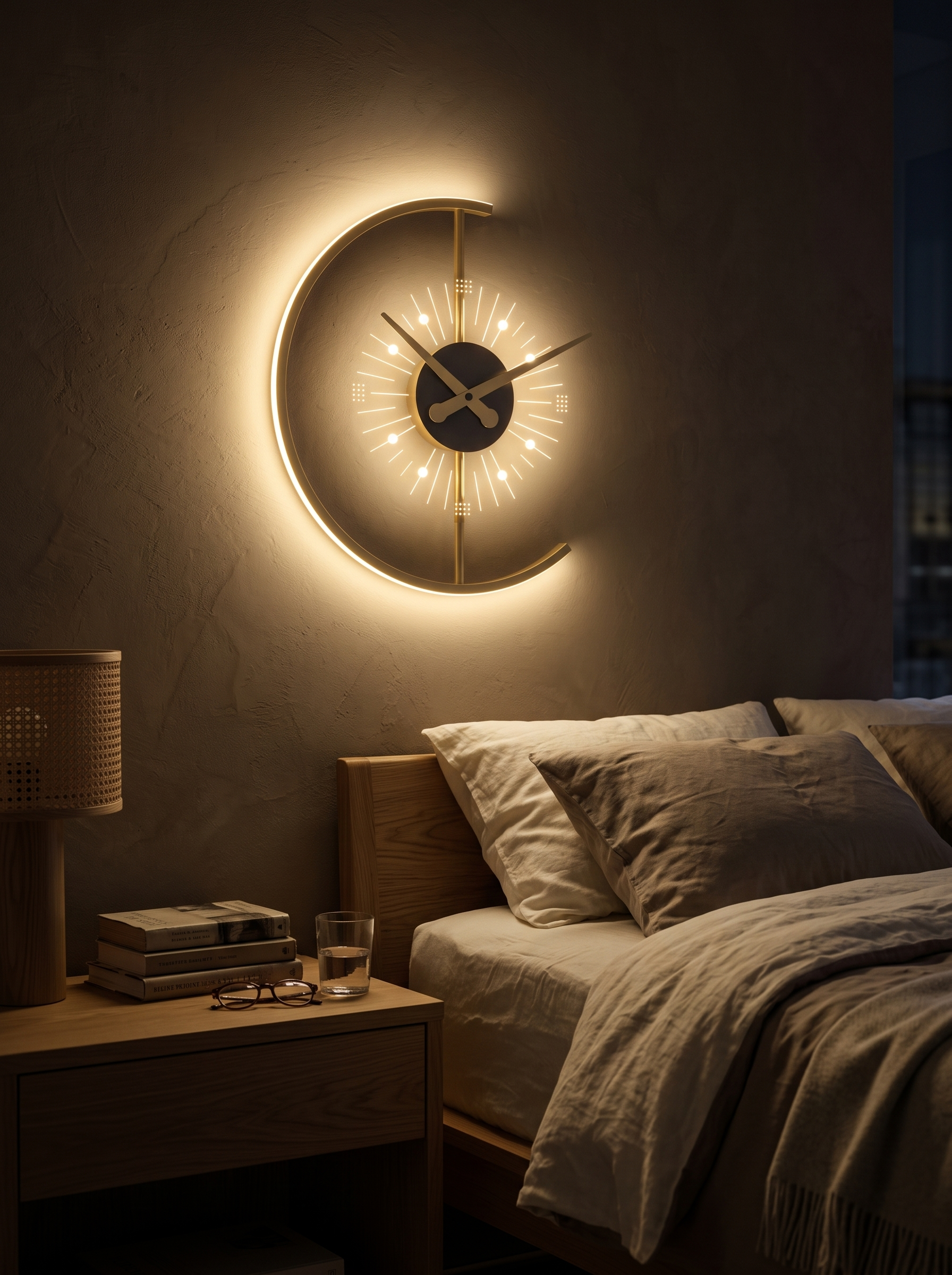 Lunaris Wall Lamp Clock lifestyle image 3
