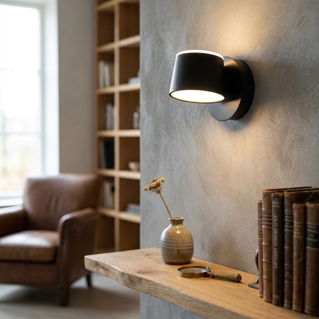 Rotatable LED Wall Lamp in a home setting, Two Kinds Of Light