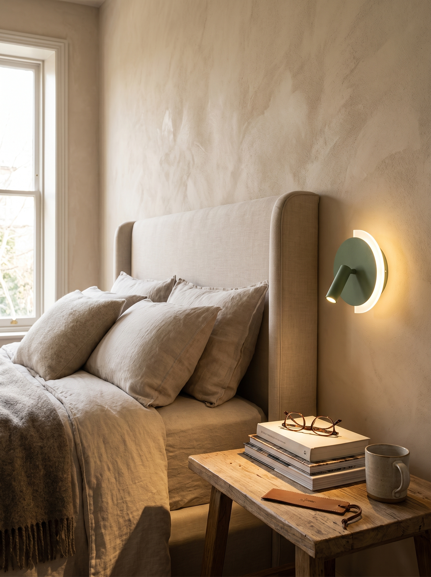 LunaSpot Wall Light in a home setting, A Reading Light That Works