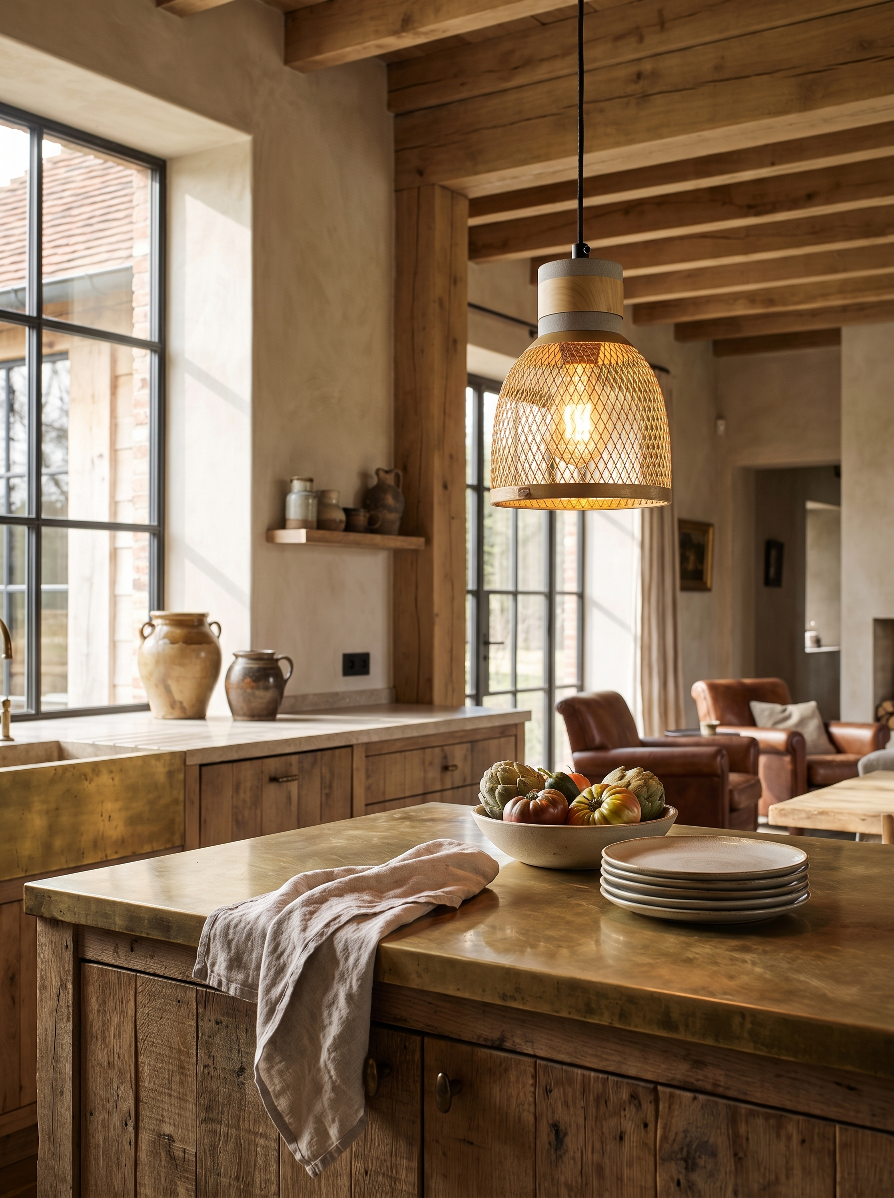 Urban Concrete Pendant Light in a home setting, A Finish That Improves