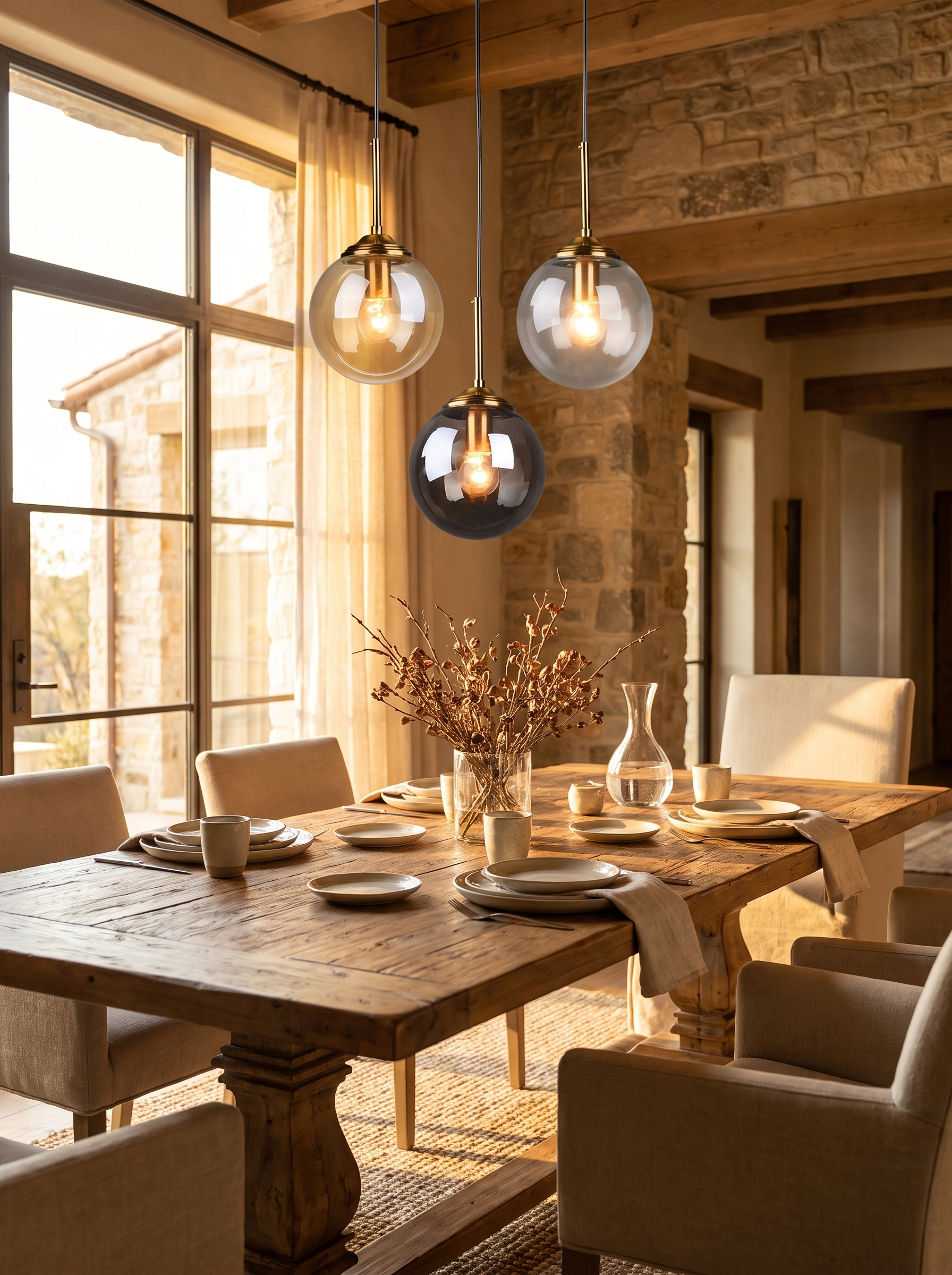 Modern Nordic Glass Globe Pendant Light in a home setting, A Warmer Kind Of Bright