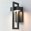 Modern Outdoor Wall Light, Scandinavian Brushed Metal LED Sconce, Up and Down Exterior Lamp for Garden, Porch, Patio and Driveway