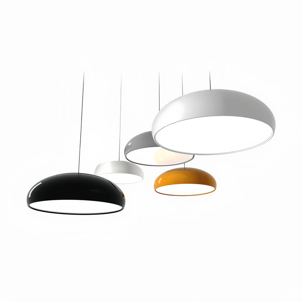 Lira Artistic Deco Pendant Light, Minimalist Brushed Metal Ceiling Hanging Lamp for Dining Room, Living Room and Hallway