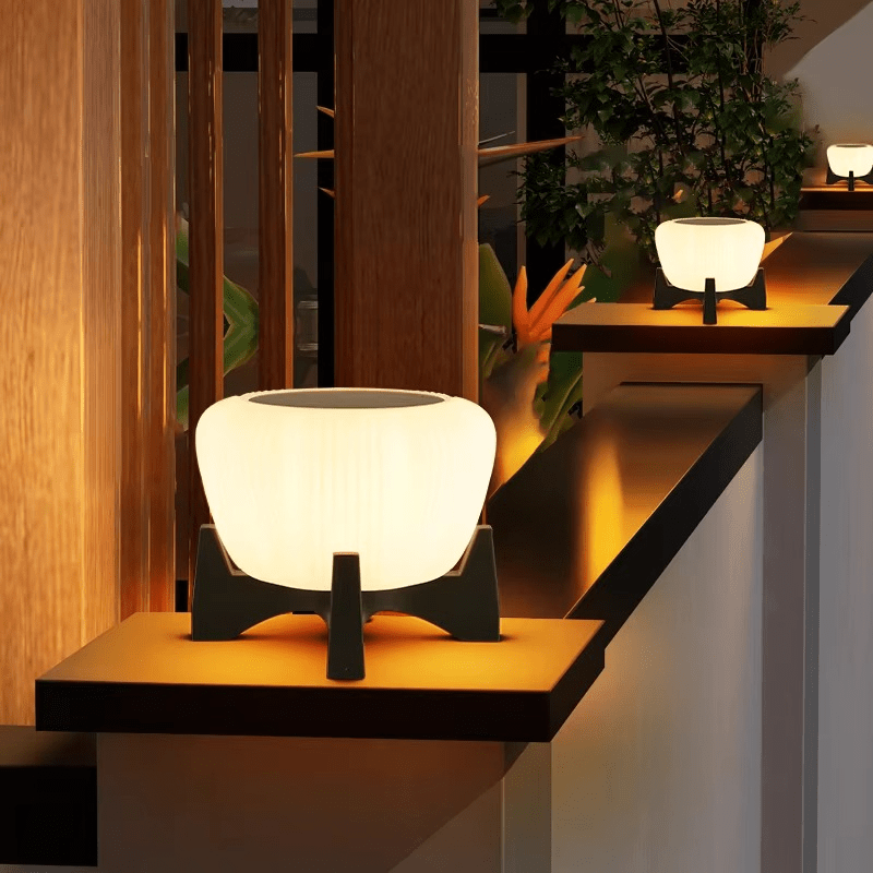 Solar Landing Light, Contemporary LED Solar Pathway Lamp, Weatherproof Ground Light for Garden Paths, Driveways, Borders and Patio Steps