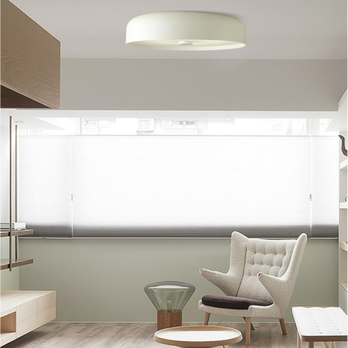 Nordic Retro Ceiling Light, Scandinavian LED Flush Mount Lamp, Warm Ceiling Light for Living Room, Bedroom and Hallway