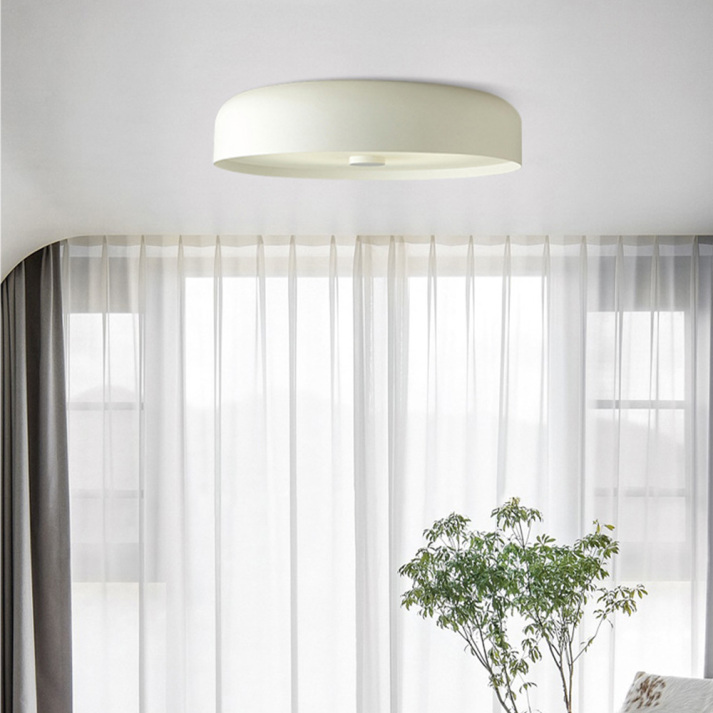 Nordic Retro Ceiling Light, Scandinavian LED Flush Mount Lamp, Warm Ceiling Light for Living Room, Bedroom and Hallway