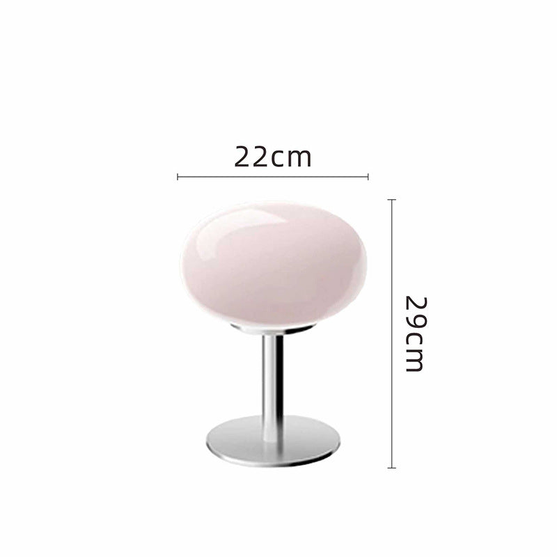 Italian Designer Glass Table Lamp, Minimalist Hand Blown Glass Accent Light for Home Office, Bedroom and Living Room