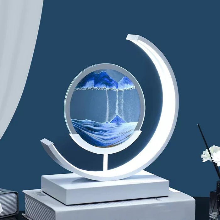 Sandlight, Contemporary LED Table Lamp, Warm Ambient Desk Light for Home Office, Bedroom and Living Room