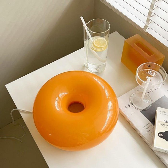 Bauhaus Donut Lamp, Minimalist LED Ring Wall Light and Table Lamp for Living Room, Bedroom, Hallway and Home Office