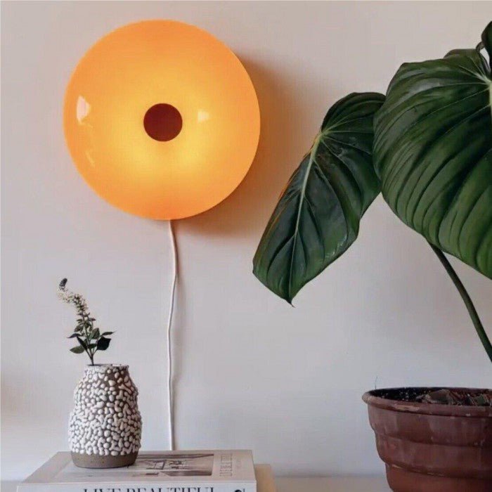 Bauhaus Donut Lamp, Minimalist LED Ring Wall Light and Table Lamp for Living Room, Bedroom, Hallway and Home Office